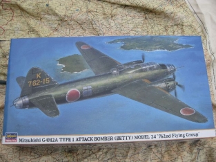 Hasegawa 00974 Mitsubishi G4M2A TYPE 1 Attack Bomber (Betty) Model 2